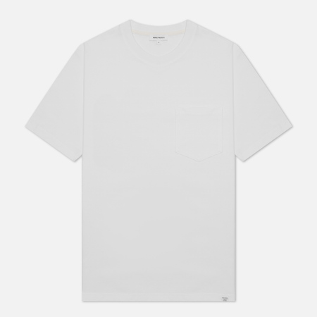 Мужская футболка Norse Projects Johannes Standard Pocket, цвет белый, размер XXL