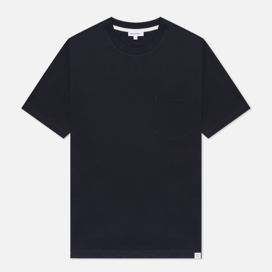 Мужская футболка Norse Projects Johannes Standard Pocket Dark Navy