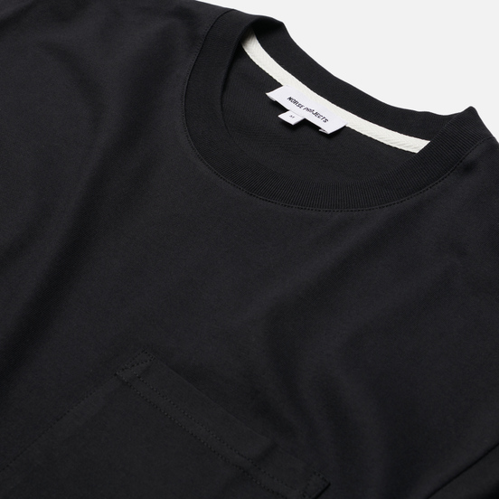 Мужская футболка Norse Projects Johannes Standard Pocket Black