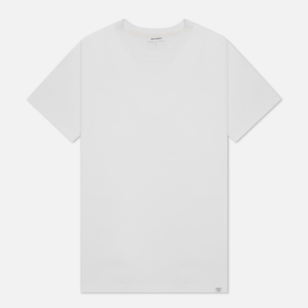 Мужская футболка Norse Projects Niels Standard Regular Fit, цвет белый, размер XL