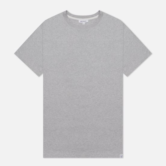 Мужская футболка Norse Projects Niels Standard Regular Fit Light Grey Melange