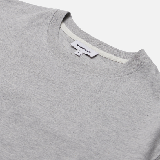 Мужская футболка Norse Projects Niels Standard Regular Fit Light Grey Melange