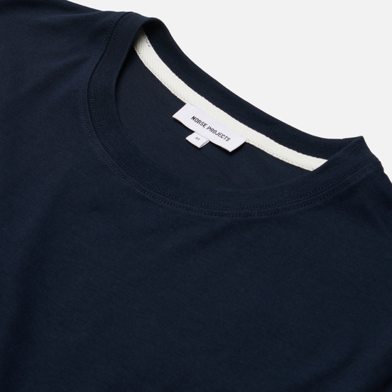 Мужская футболка Norse Projects Niels Standard Regular Fit Dark Navy