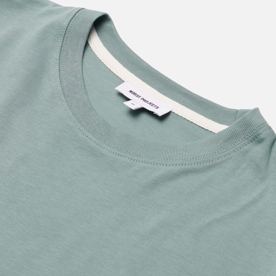 Мужская футболка Norse Projects Niels Standard Regular Fit Mineral Blue