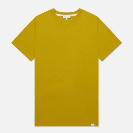 Мужская футболка Norse Projects Niels Standard Regular Fit, цвет жёлтый, размер XL