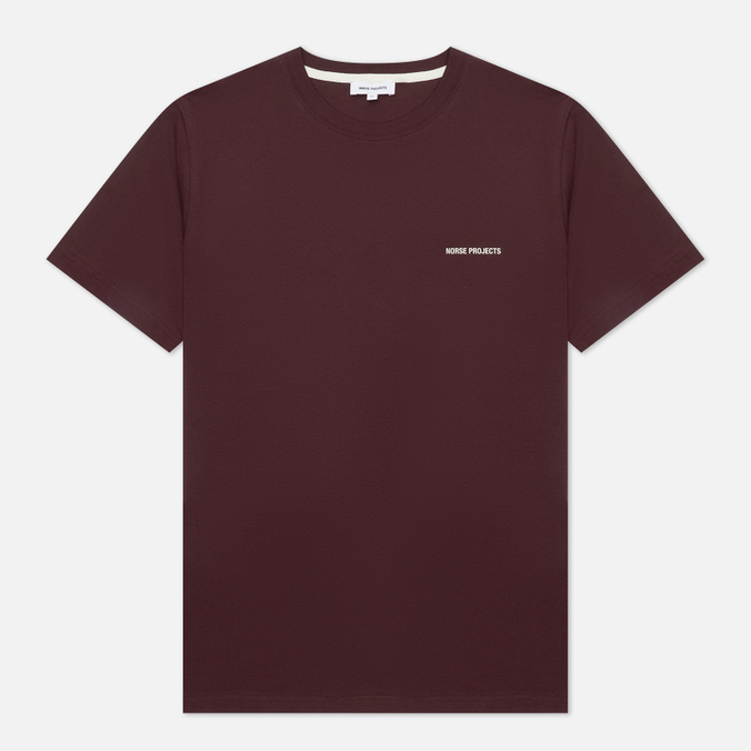 Мужская футболка Norse Projects, цвет бордовый, размер XXL