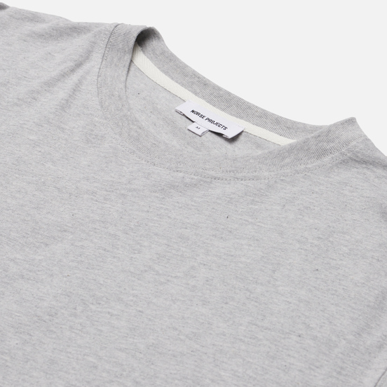 Мужской лонгслив Norse Projects Niels Standard Regular Fit Light Grey Melange