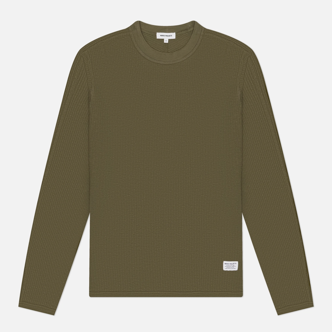 Norse Projects Мужской лонгслив Stevns Cotton Hemp Military Rib