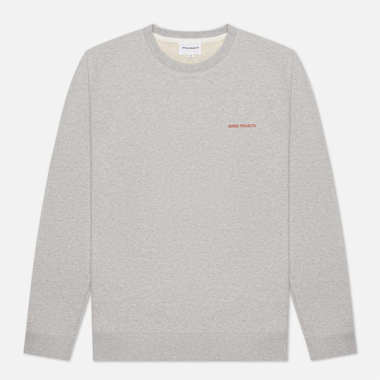 Мужская толстовка Norse Projects Vagn Norse Projects Logo Light Grey Melange