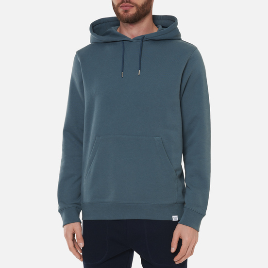 Мужская толстовка Norse Projects Vagn Classic Hoodie Mineral Blue