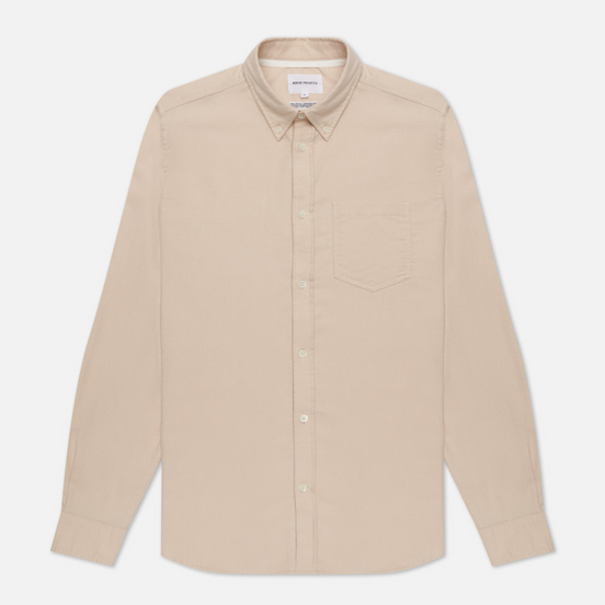 Мужская рубашка Norse Projects Anton Brushed Flannel Oatmeal