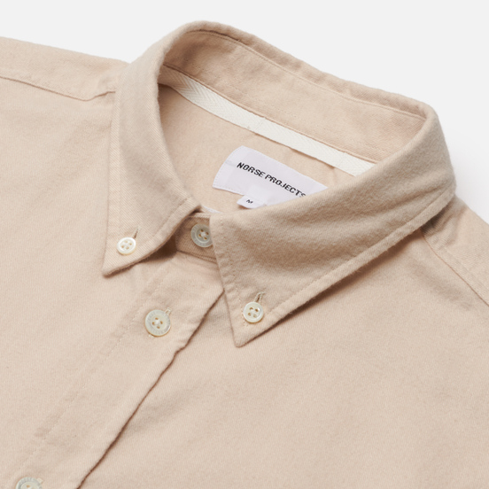Мужская рубашка Norse Projects Anton Brushed Flannel Oatmeal