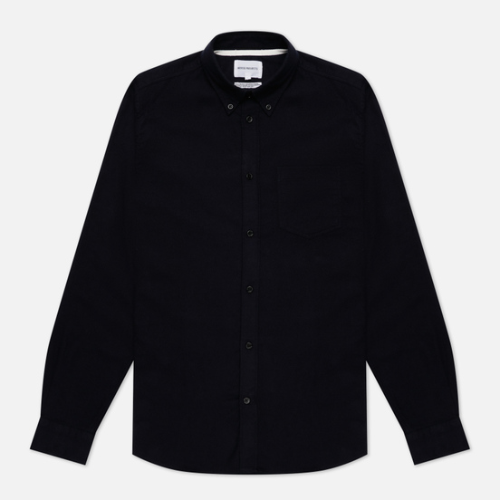 Мужская рубашка Norse Projects Anton Brushed Flannel Dark Navy