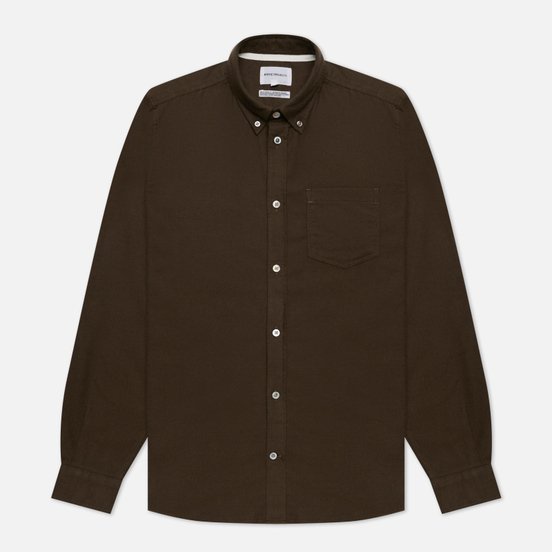 Мужская рубашка Norse Projects Anton Brushed Flannel Dark Green