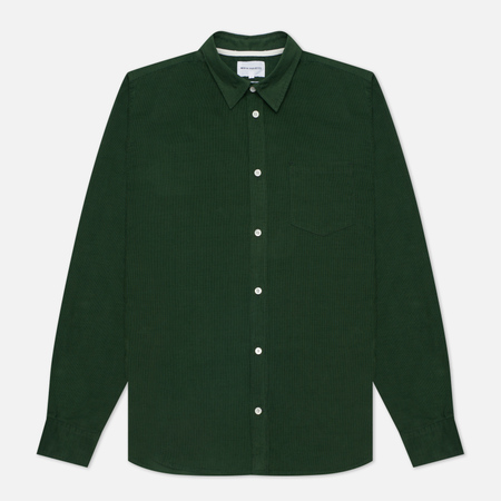 Мужская рубашка Norse Projects Osvald Corduroy, цвет зелёный, размер XXL
