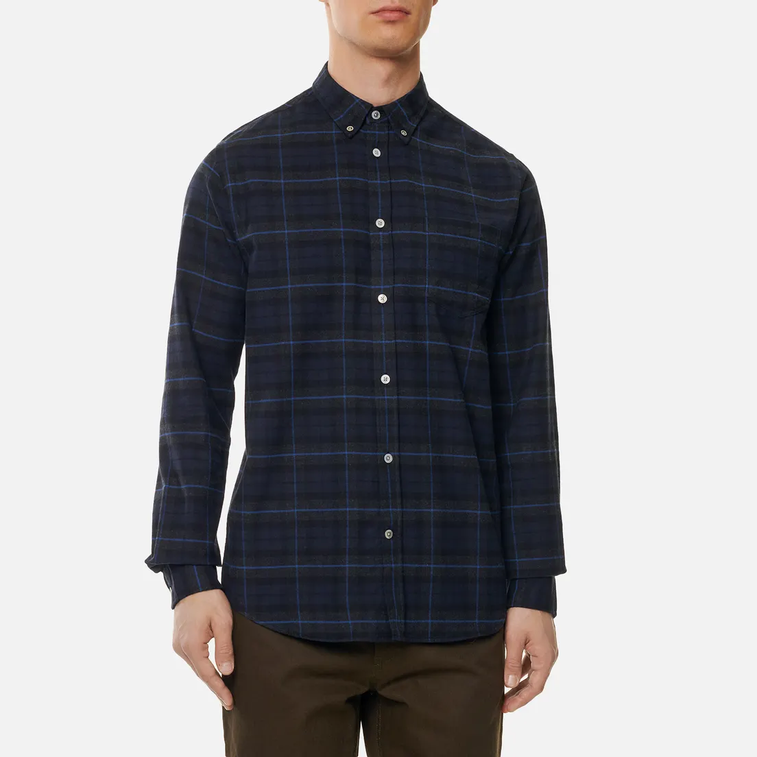 Norse Projects Мужская рубашка Anton Brushed Flannel Check