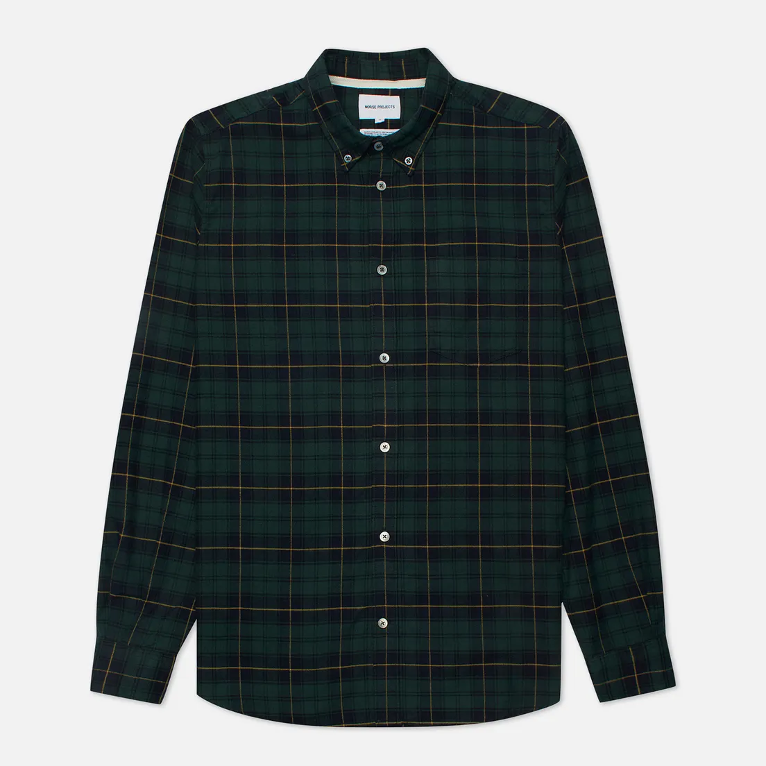 Norse Projects Мужская рубашка Anton Brushed Flannel Check