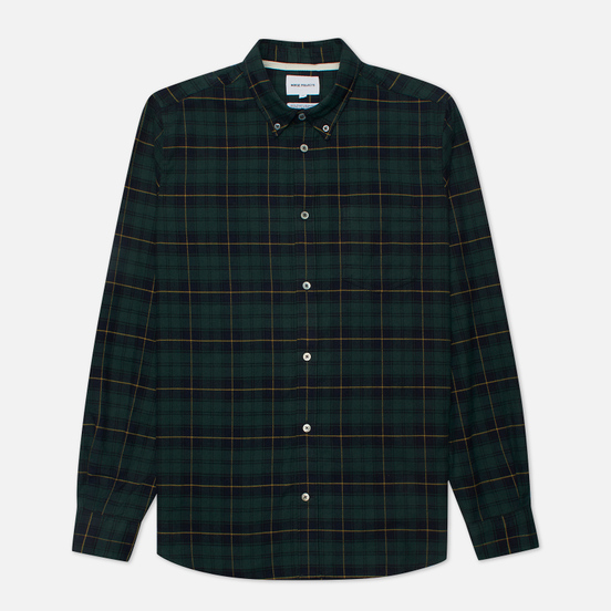 Мужская рубашка Norse Projects Anton Brushed Flannel Check Black Watch Check
