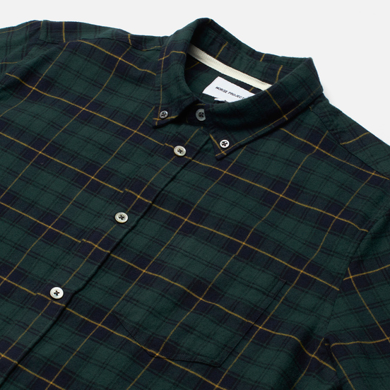 Мужская рубашка Norse Projects Anton Brushed Flannel Check Black Watch Check