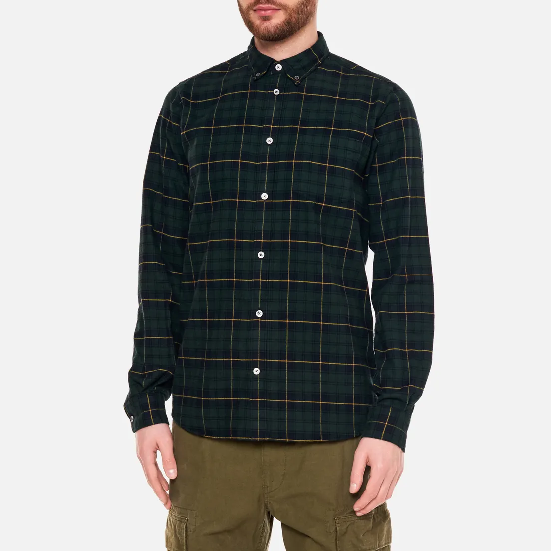 Norse Projects Мужская рубашка Anton Brushed Flannel Check