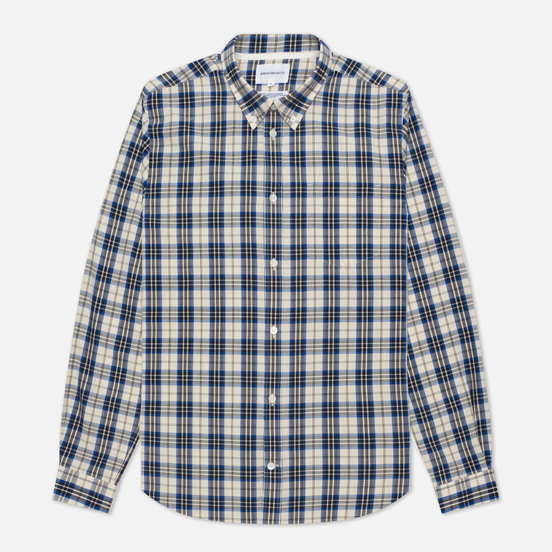 Мужская рубашка Norse Projects Osvald Button Down Light Check Ecru
