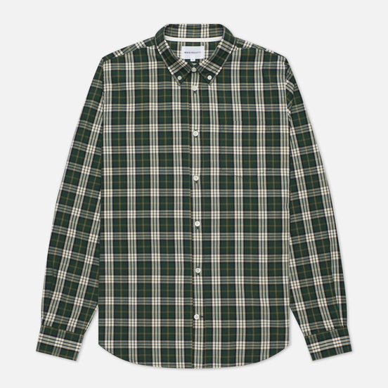 Мужская рубашка Norse Projects Osvald Button Down Light Check Dartmouth Green