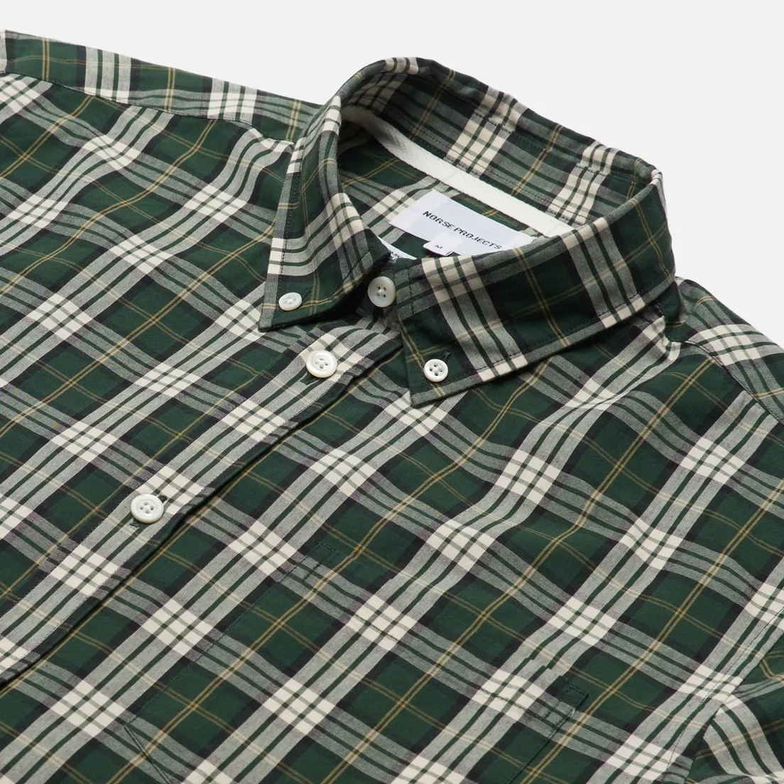 Norse Projects Мужская рубашка Osvald Button Down Light Check