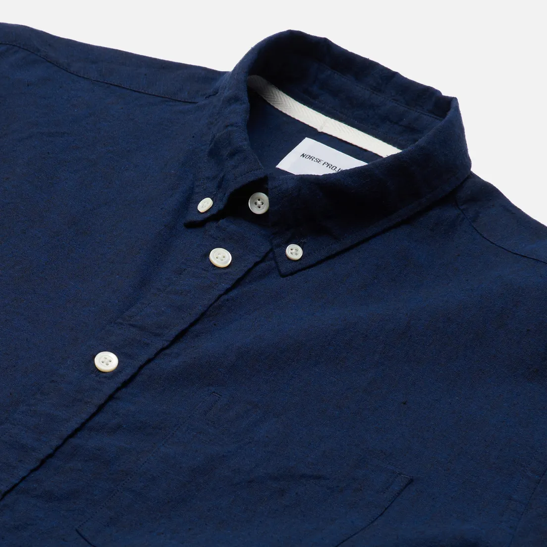 Norse Projects Мужская рубашка Osvald Button Down Cotton Linen
