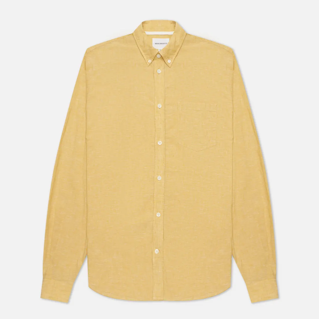 Norse Projects Мужская рубашка Osvald Button Down Cotton Linen