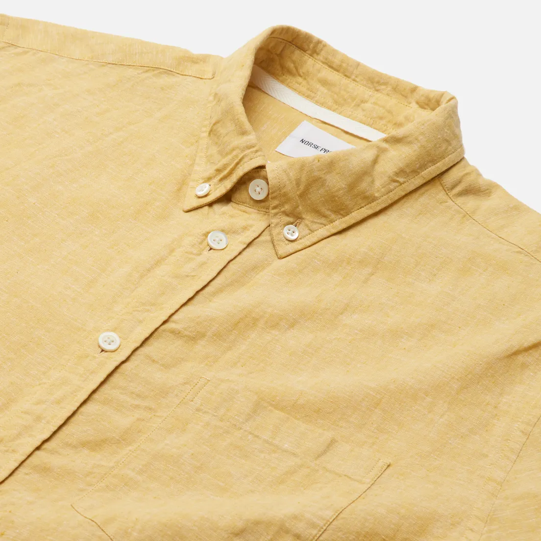 Norse Projects Мужская рубашка Osvald Button Down Cotton Linen