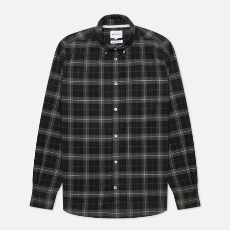 Мужская рубашка Norse Projects Anton Brushed Flannel Check, цвет серый, размер M