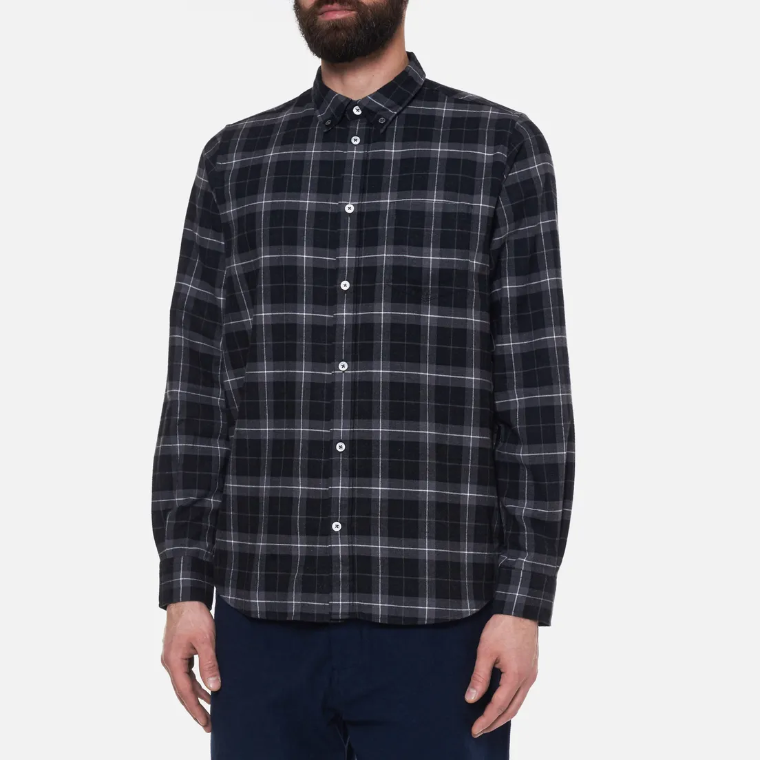 Norse Projects Мужская рубашка Anton Brushed Flannel Check