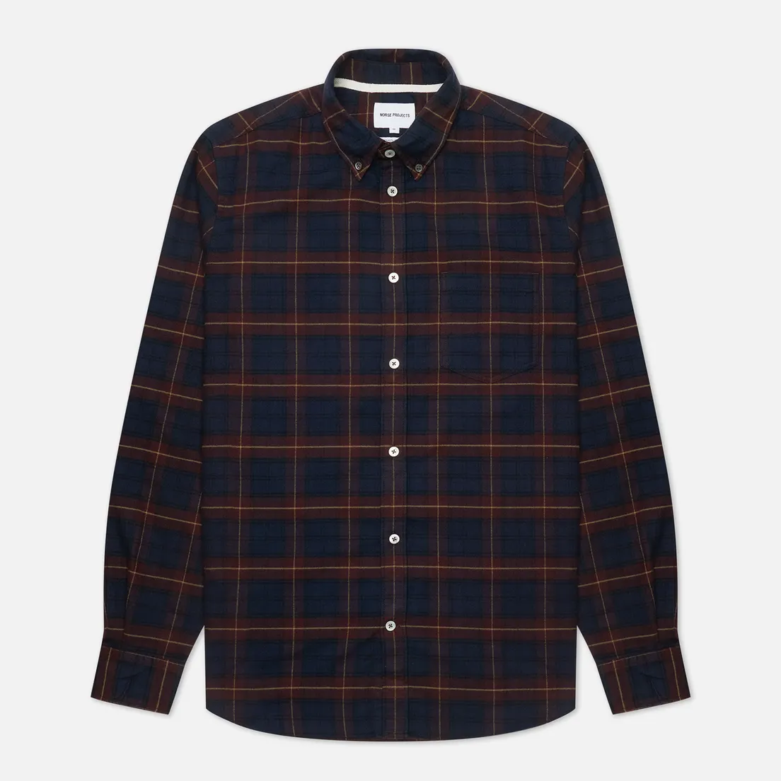 Norse Projects Мужская рубашка Anton Brushed Flannel Check
