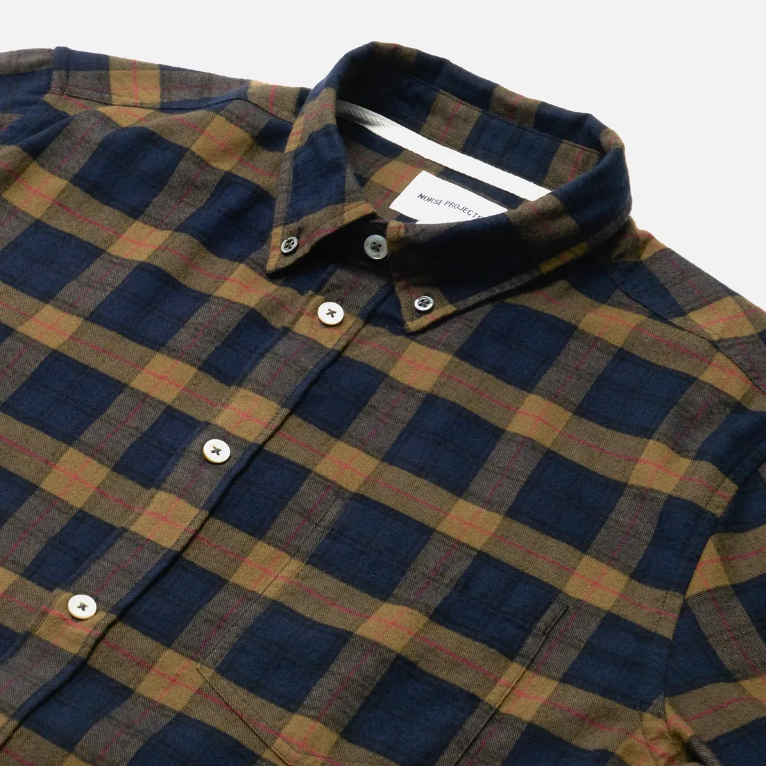 Norse Projects Мужская рубашка Anton Brushed Flannel Check