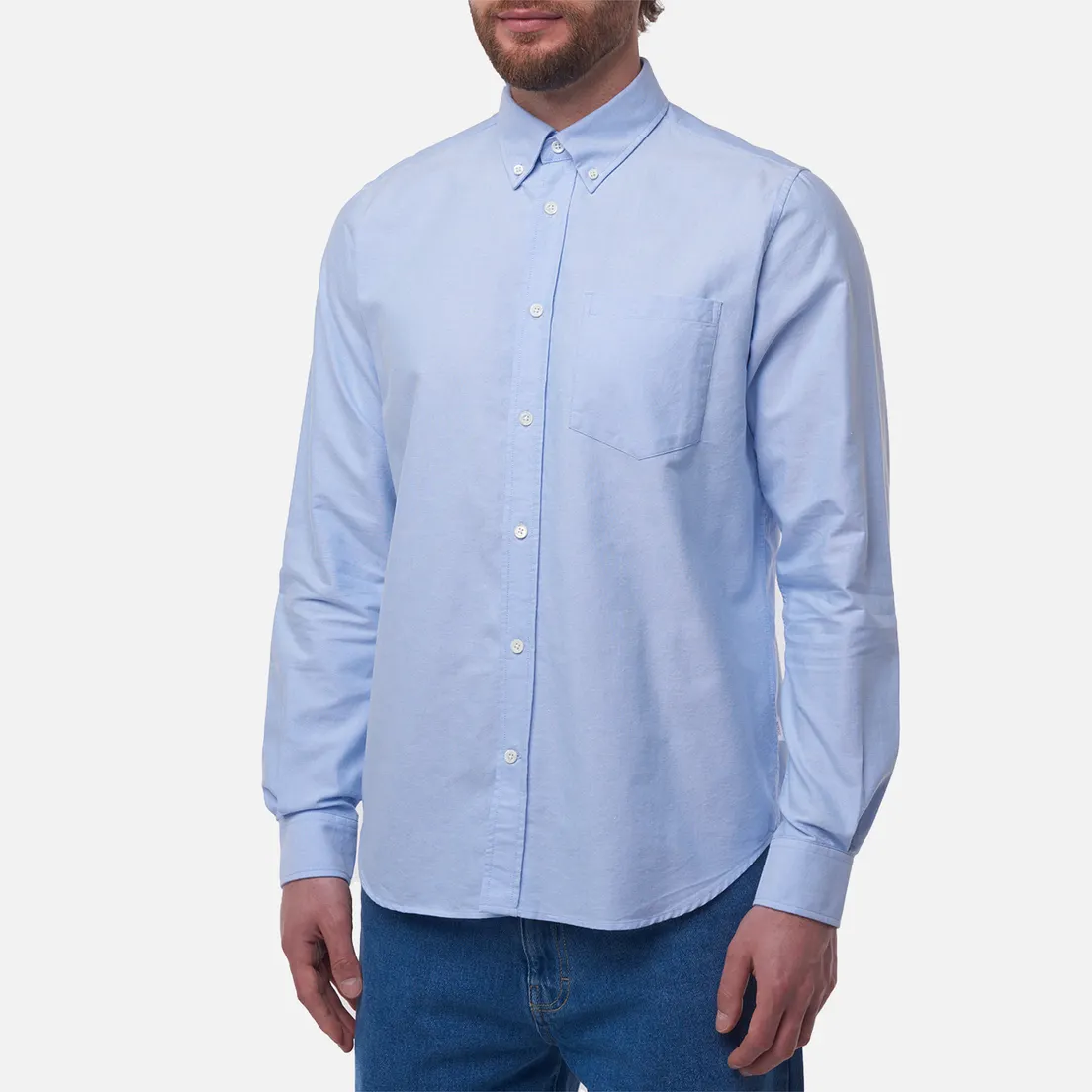Norse Projects Мужская рубашка Norse Standard Oxford BD