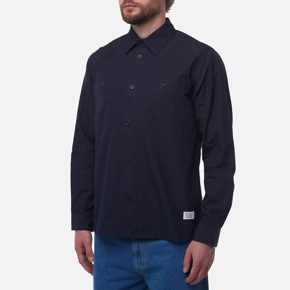 Norse Projects Мужская рубашка Silas Tech Poplin 2.0
