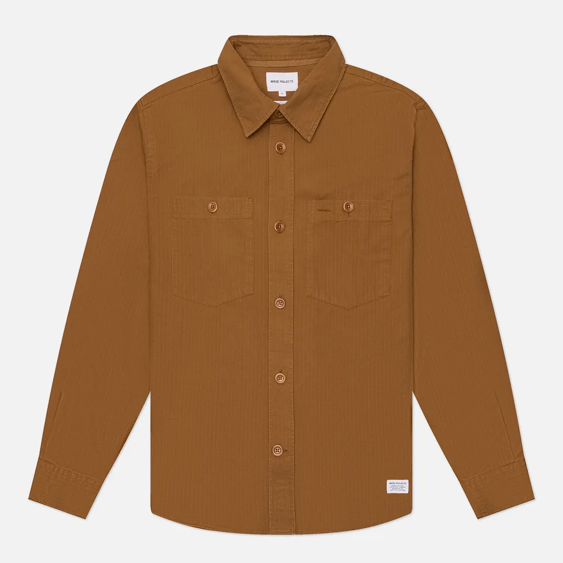 Norse Projects Мужская рубашка Algot Cotton Ripstop Relaxed
