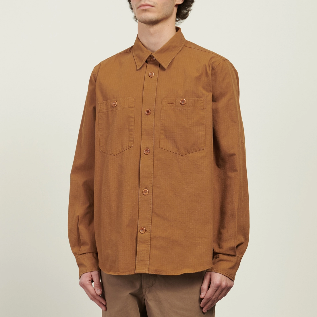 Norse Projects Мужская рубашка Algot Cotton Ripstop Relaxed