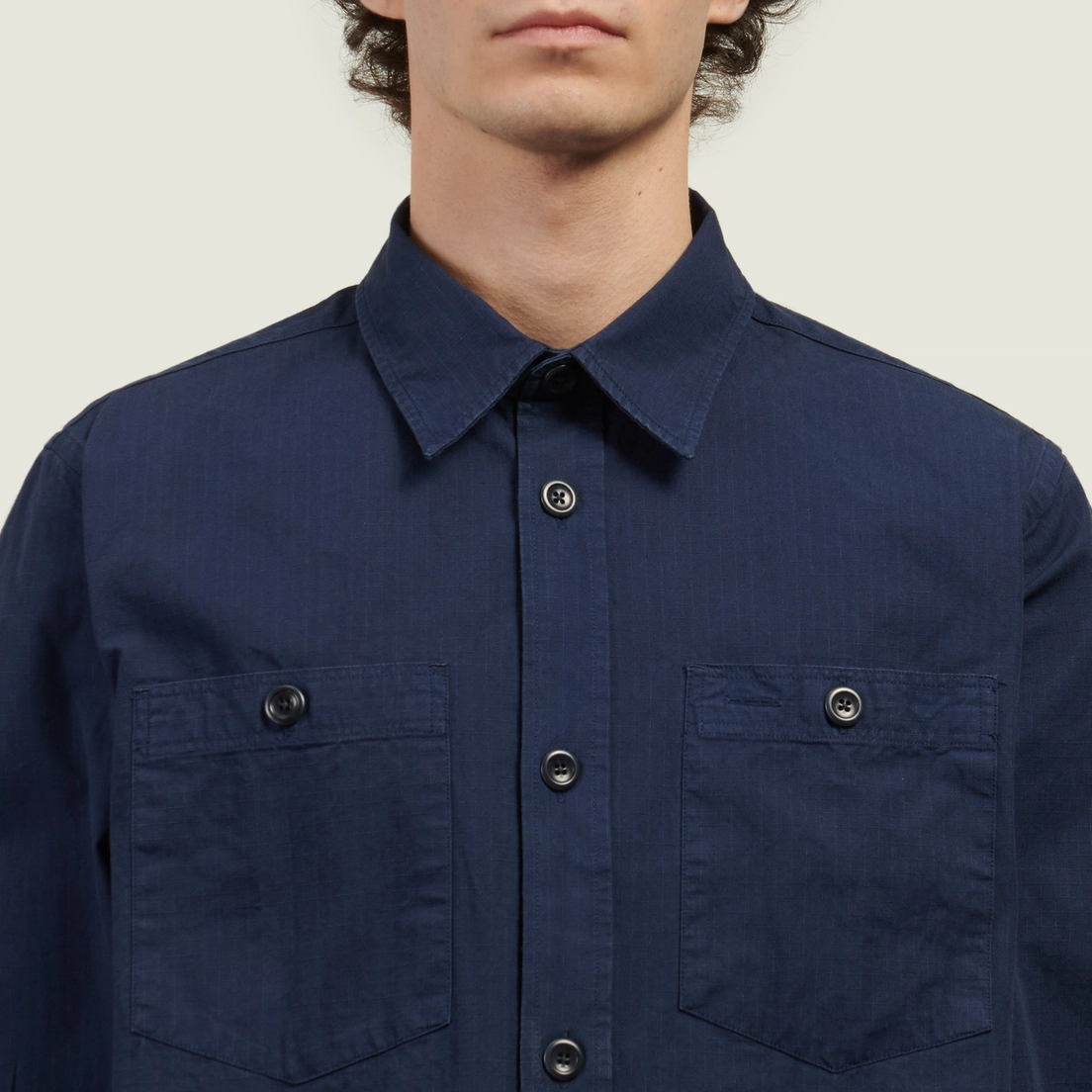 Norse Projects Мужская рубашка Algot Cotton Ripstop Relaxed