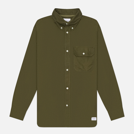 Мужская рубашка Norse Projects Ole Oversized GMD Oxford, цвет оливковый, размер M