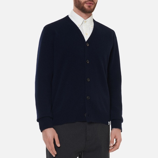 Мужской кардиган Norse Projects Adam Lambswool Dark Navy