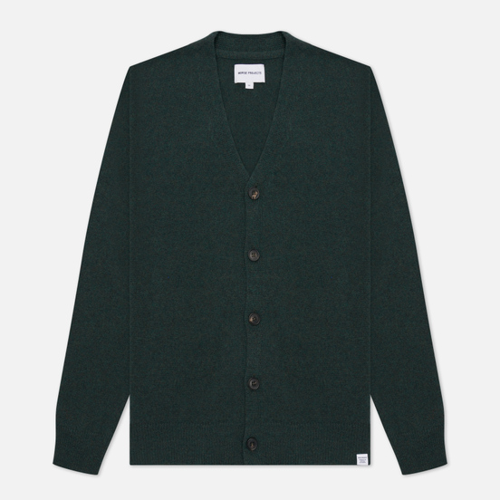 Мужской кардиган Norse Projects Adam Lambswool Forest Green