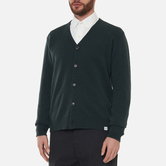 Мужской кардиган Norse Projects Adam Lambswool Forest Green