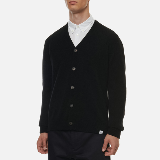 Мужской кардиган Norse Projects Adam Lambswool Black