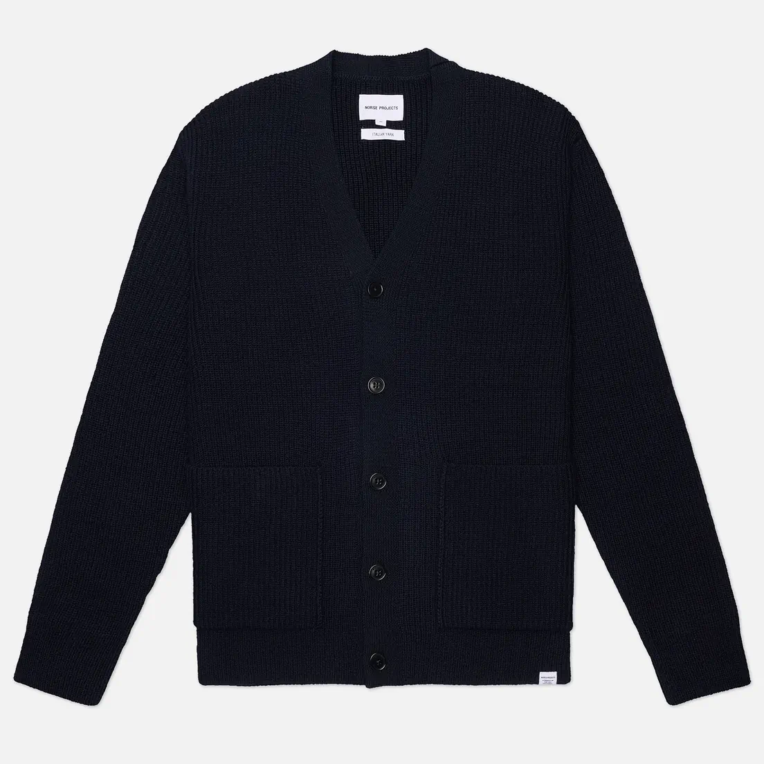 Norse Projects Мужской кардиган Loki Wool Cotton Rib