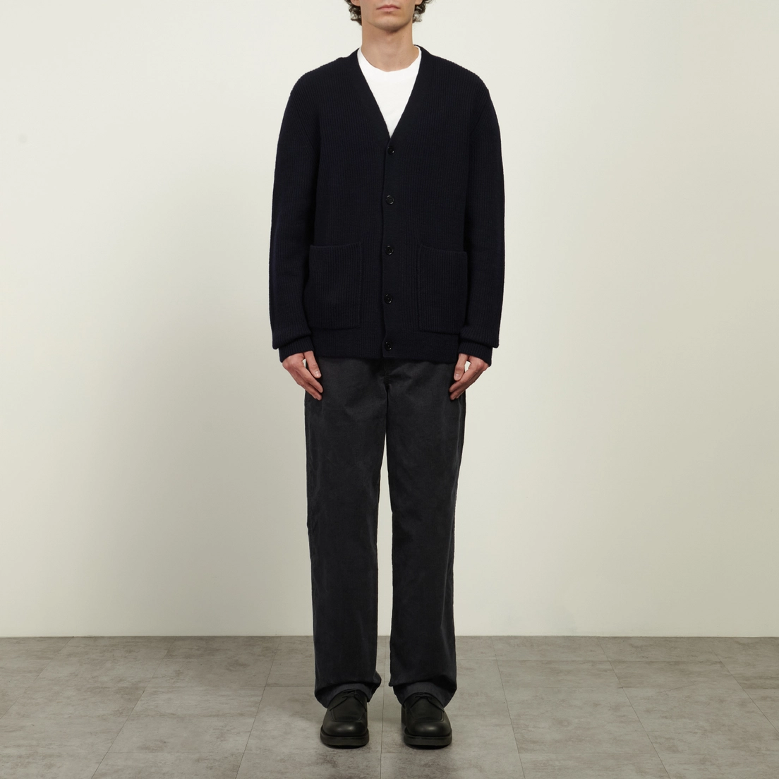 Norse Projects Мужской кардиган Loki Wool Cotton Rib