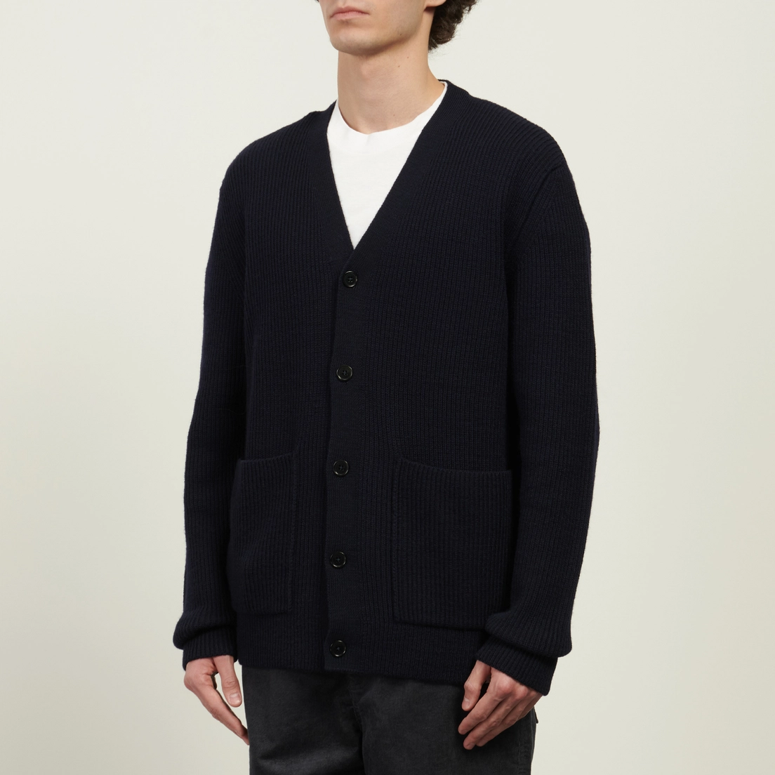Norse Projects Мужской кардиган Loki Wool Cotton Rib