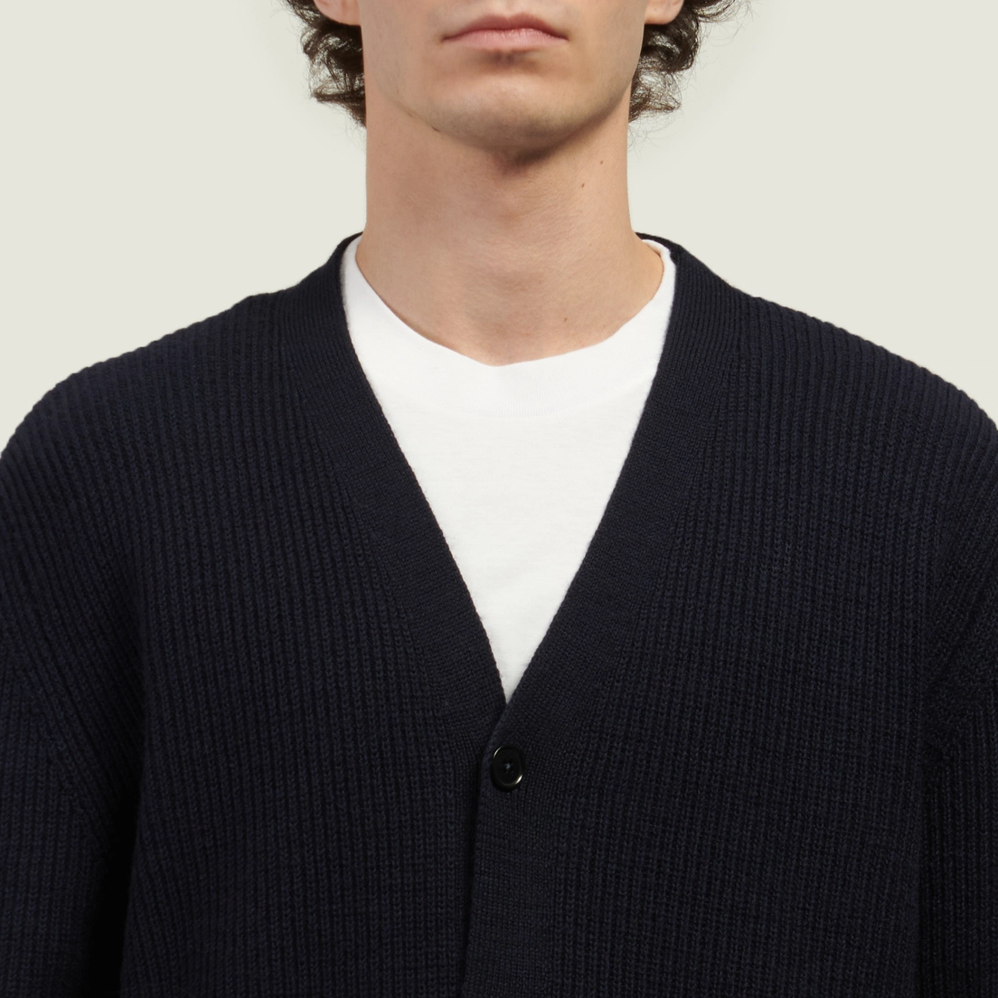 Norse Projects Мужской кардиган Loki Wool Cotton Rib