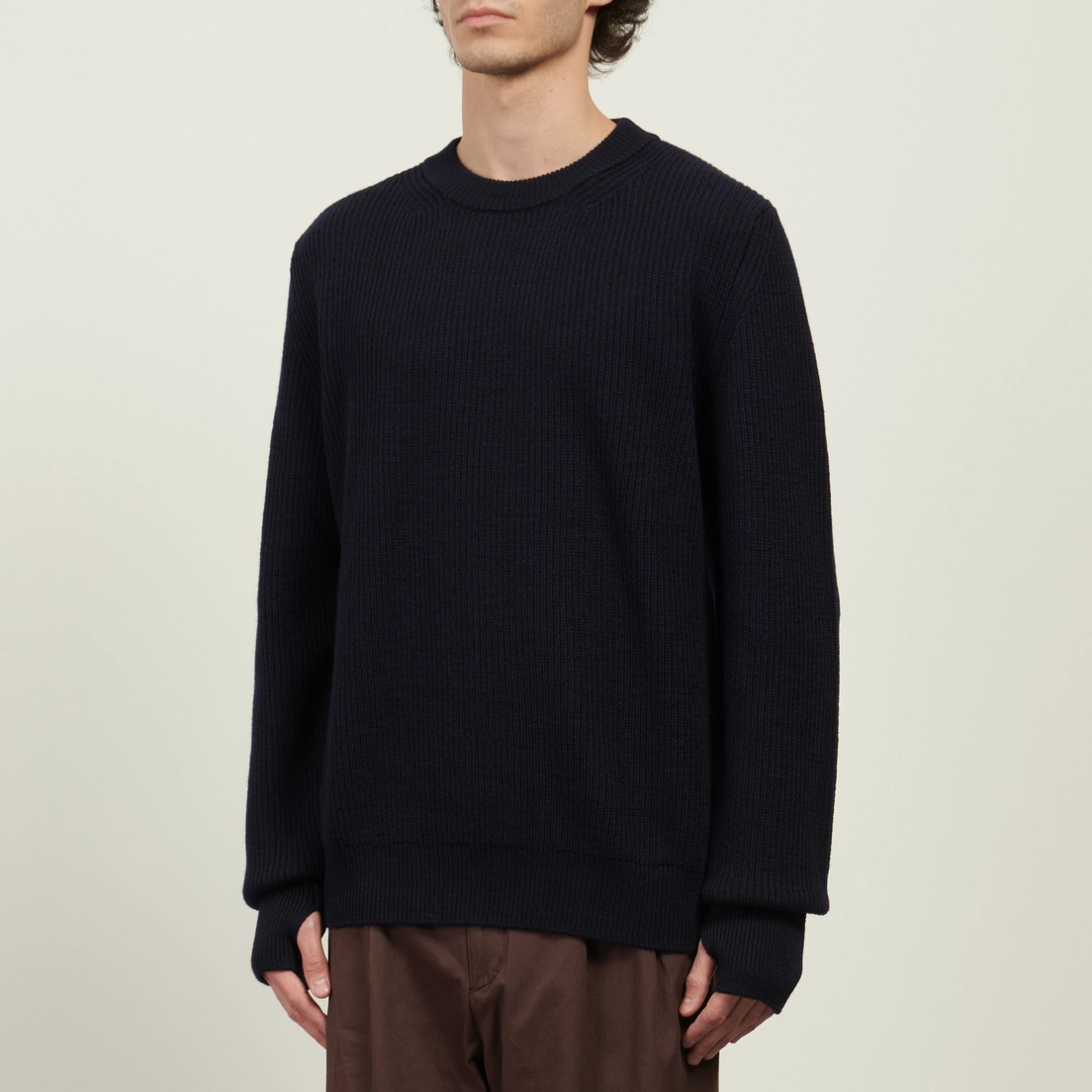 Norse Projects Мужской свитер Henning Cotton Wool Rib