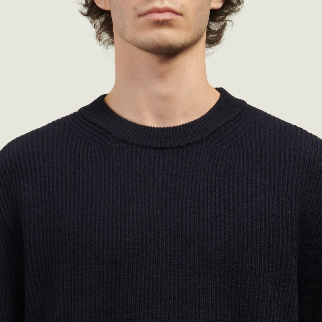 Norse Projects Мужской свитер Henning Cotton Wool Rib